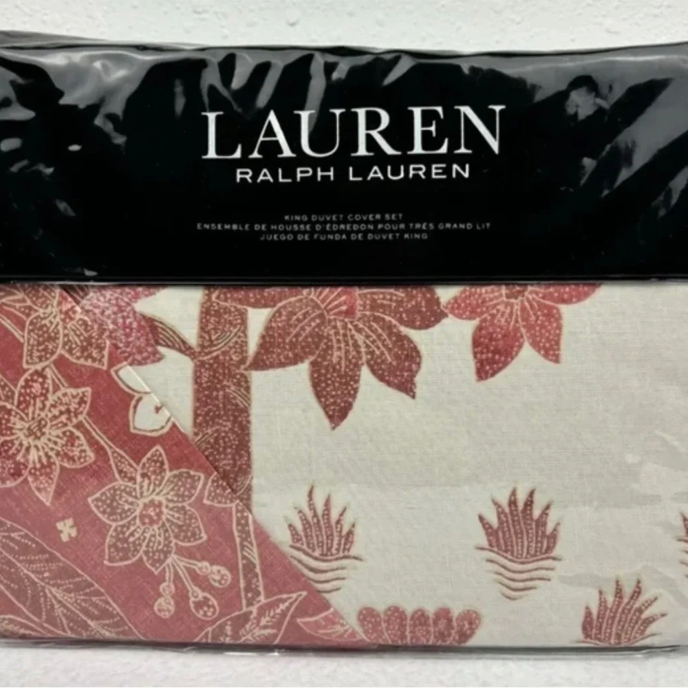 Lauren Ralph Lauren Isla King Duvet Cover Set Isla Texture Euro Shams in Natural